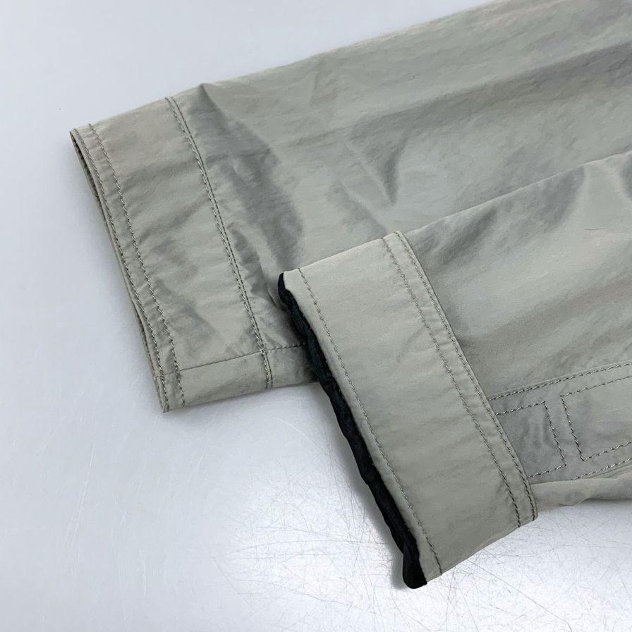 極美品◆ヒューゴボス ナイロン スポーツジャケット フロントジップ メンズ サイズ46R グレー  HUGO BOSS 【AFB33】