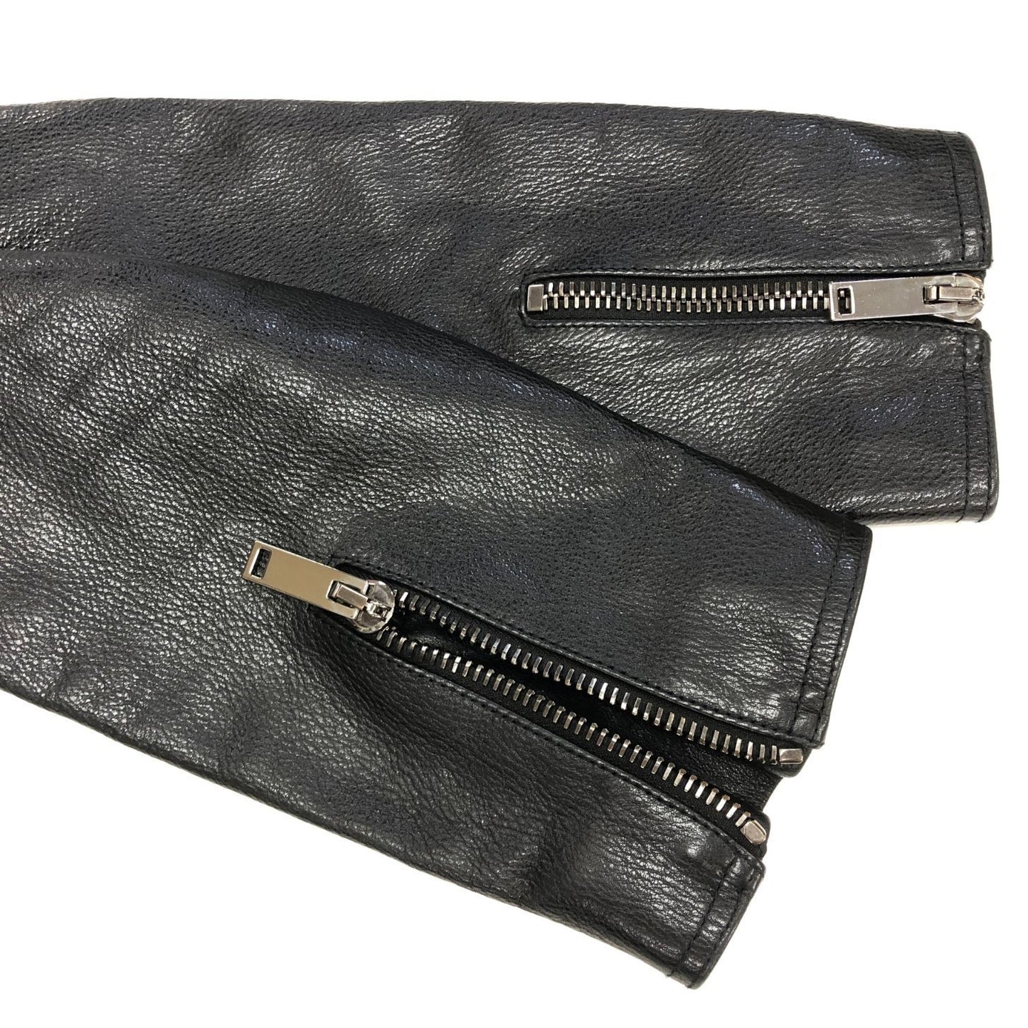 極美品◆ヴァレンティノ レザージャケット スタッズ ALWAYS ブラック カウレザー メンズ サイズI48 VALENTINO 【AFG1】