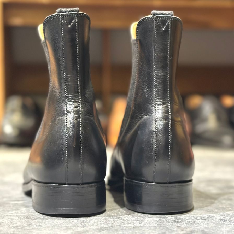 ジェイエムウエストン レザーシューズ サイドゴアブーツ チェルシーブーツ 705 ブラック 7.5D J.M.WESTON ブーツ 約26.0cm【LA】【中古】