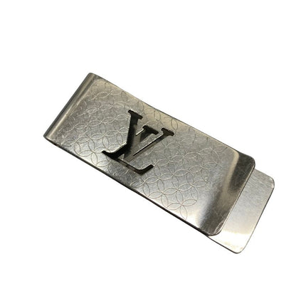 中古◆ルイヴィトン マネークリップ M65041 シルバー Louis Vuitton【AFI10】