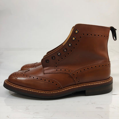 トリッカーズ M2508 ウィングチップ カントリーブーツ メンズ サイズ 8 ブラウン  Tricker’ｓ ブーツ 約26.0cm【LA】【中古】