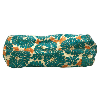 フェンディ キャンバス 花柄 ハンドバッグ ブルー FENDI【AFE4】