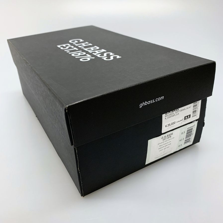 ジーエイチバス ローファー ウィージャンズ ラーソン シボレザー  サイズ9.5 メンズ ブラック G.H.Bass&Co. WEEJUNS LARSON ローファー 約28.0cm【LA】【中古】