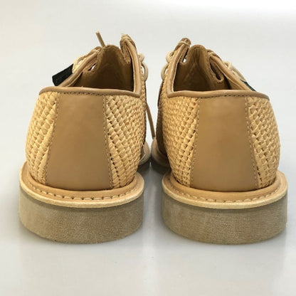 パラブーツ レザーシューズ ミカエル チロリアン ラフィア ベージュ サイズ5.5 メンズ PARABOOT MICHAEL  約24.5cm【LA】【中古】