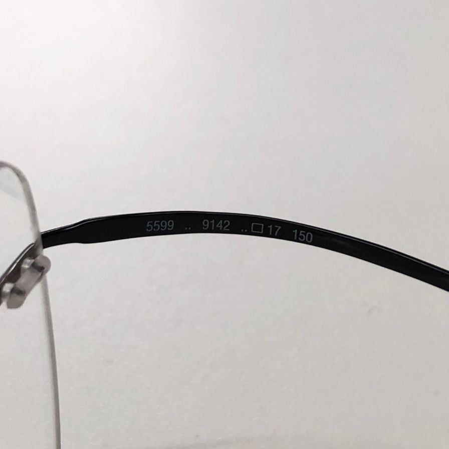 シルエット メガネ リムレス 5599 9142  □17 150 ブラック silhouette【AFI18-2】