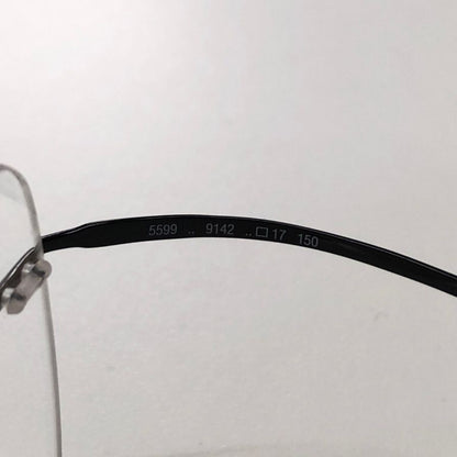シルエット メガネ リムレス 5599 9142  □17 150 ブラック silhouette【AFI18-2】