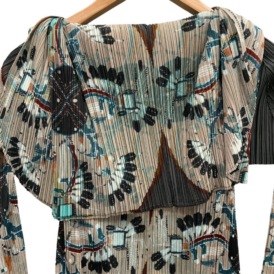 美品◆プリーツプリーズ イッセイミヤケ ボレロ 総柄 レディース サイズ4 PP21-J0525 PLEATS PLEASE ISSEY MIYAKE 【AFB47】 美品◇プリーツプリーズ イッセイミヤケ ボレロ 総柄 レディース