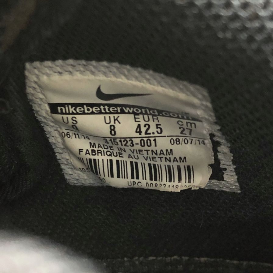 ナイキ スニーカー エアフォース 1 ミッド 07 315123-001 メンズ サイズ27cm ブラック NIKE 約27.0cm【AFC4】