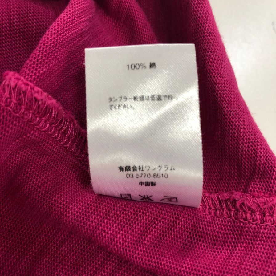 美品◆シュプリーム ポケット Tシャツ マゼンタ レディース Mサイズ ピンク系 supreme 【AFB44】