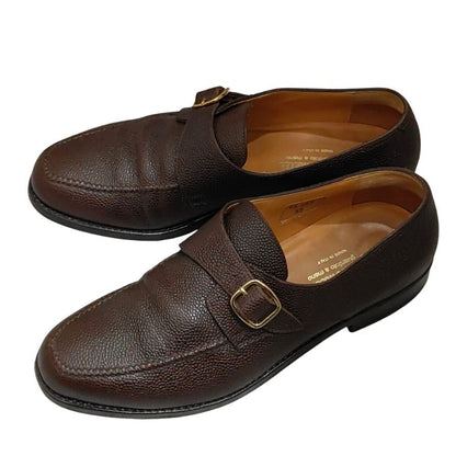 クロケット&ジョーンズ タッセルローファー ウェンドーバー スエード ブラウン メンズ サイズUK7E CROCKETT&JONES ローファー 約25.5cm【LA】【中古】