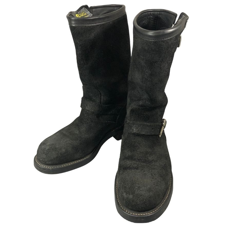 チペワ 91069 エンジニアブーツ スエード ブラック サイズUS7.5E メンズ CHIPPEWA 約25.5cm【AFI30】