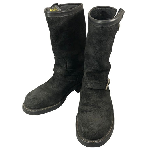チペワ 91069 エンジニアブーツ スエード ブラック サイズUS7.5E メンズ CHIPPEWA 約25.5cm【AFI30】