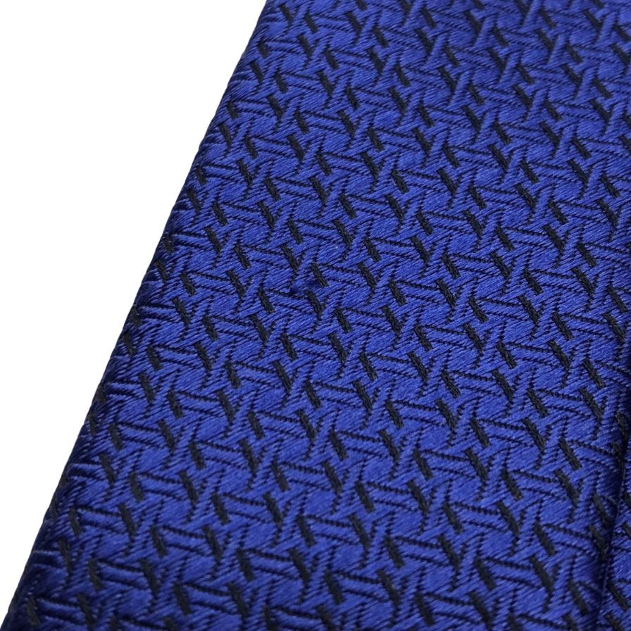 美品■Ermenegildo Zegna COUTURE　ネクタイ　ブルー 美品✨エルメネジルドゼニア ネクタイ レジメンタル ブルー