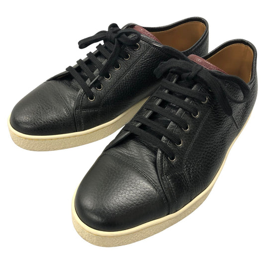 ジョンロブ スニーカー レヴァー レザー 本革 ローカット ブラック メンズ サイズ 5E JOHN LOBB LEVAH 約24.0cm【AFD15-2】