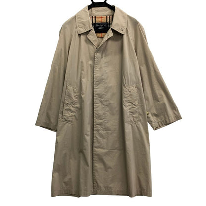 美品◆バーバリー バルカラーコート 90S 旧タグ ベージュ ナイロン混 メンズ サイズ160  Burberry 【AFB36】