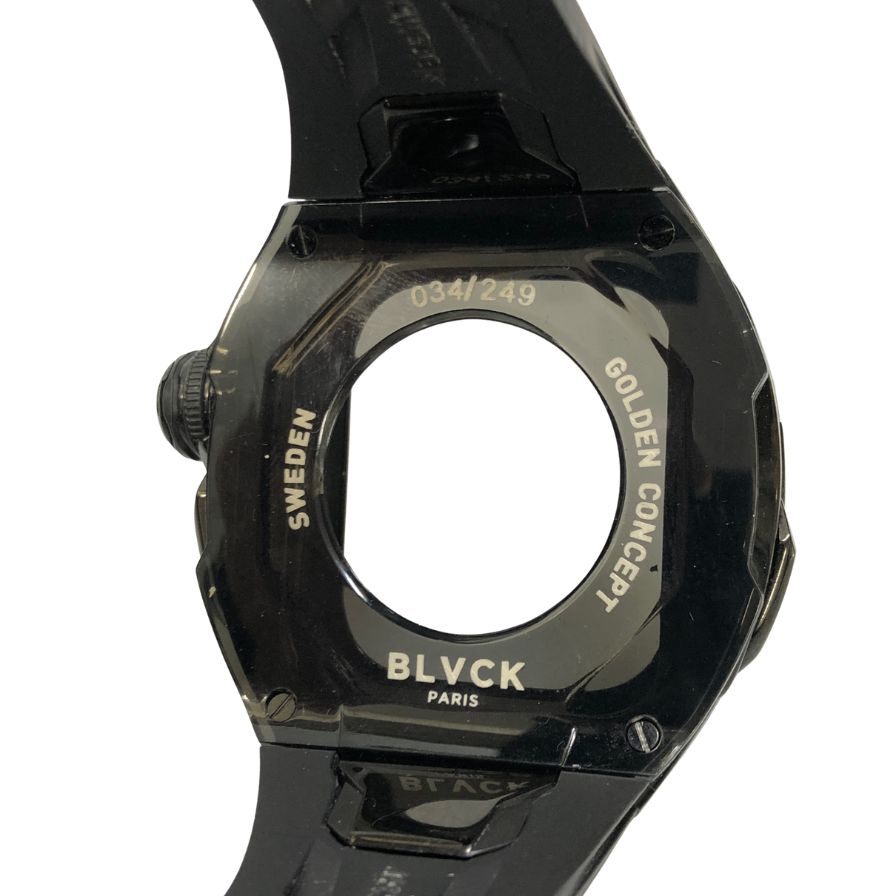 ゴールデン コンセプト×ブラックパリス Apple Watchケース ブラック RSTRIII49 世界限定249本 Golden Concept×Blvck Paris【AFI19-2】【中古】