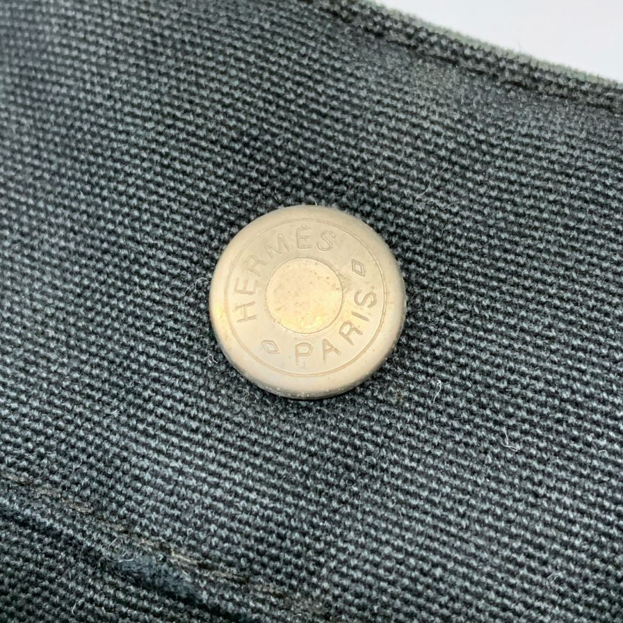エルメス ハンドバッグ フールトゥー MM キャンバス ハンドバッグ レディース ブラック HERMES【AFE3】