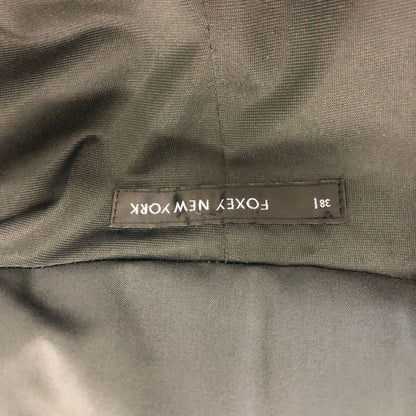 中古◆フォクシーニューヨーク レイニーコート 26697 ポリエステル ボタン グレー サイズ38 FOXEY NEWYORK 【AFB34】