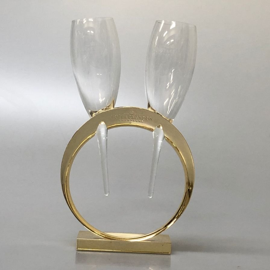 モエシャンドン グラススタンド ペア リングホルダー MOET&CHANDON【AFI26】【中古】