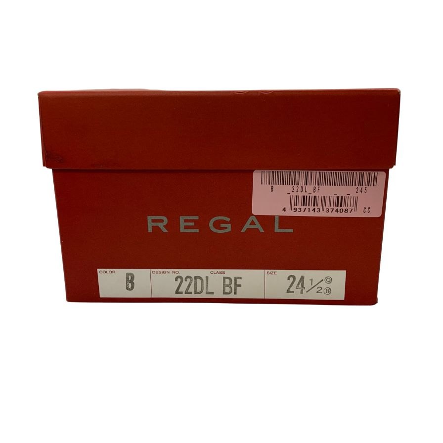 極美品◆リーガル レザーシューズ ローファー 22DL ブラック メンズ サイズ24.5 REGAL【AFD14】