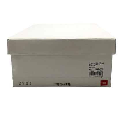 新宿屋 レザースニーカー オーストリッチ 2781-085 ホワイト×レッド 23.0cm レディース shinjukuya 約23.0cm【7-5】
