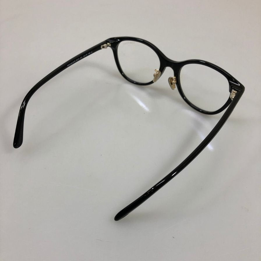 トムフォード  メガネ サングラス   TF 6102-D-B ECO 001 52□19 ブラック TOM FORD【AFI10】