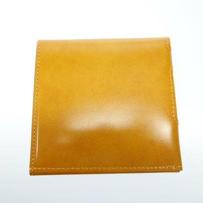 Like new ◆ AbrAsus thin wallet bi-fold brown men's with box abrAsus [AFI18] 