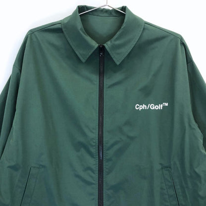 美品◆キャプテンズヘルムゴルフ コーチジャケット グリーン メンズ サイズM Cph/Golf 【AFB1】