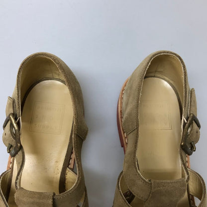 プラソンシューサプライ グルカ ストラップサンダル スエード メンズ サイズ不明 ベージュ PLUSON SHOE SUPPLY 約不明cm【AFC6】