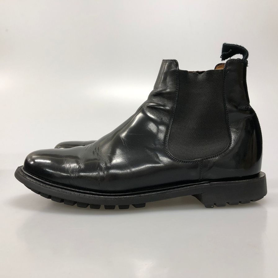 チャーチ チェルシーブーツ ナントン ポリッシュドバインダーカーフ ブラック サイズ6.5F church's ブーツ 約25.5cm【LA】【中古】