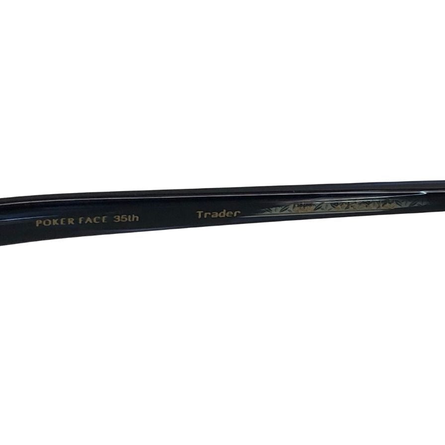 アイヴァン トレーダー ポーカーフェイス35周年 別注モデル メガネフレーム ブラック×ブルー サングラス EYEVAN Trader【AFI16】