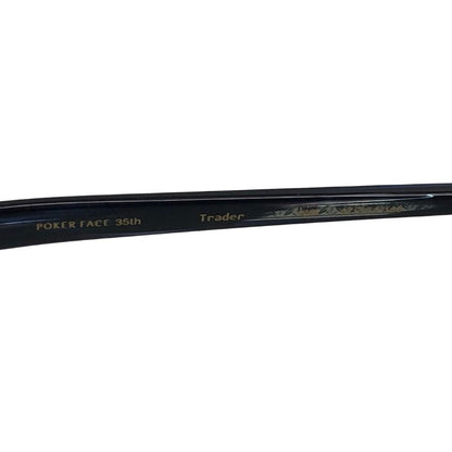 アイヴァン トレーダー ポーカーフェイス35周年 別注モデル メガネフレーム ブラック×ブルー サングラス EYEVAN Trader【AFI16】