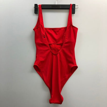 ヴェルサーチ スイムウェア ハイレグ レッド メデューサ レディース サイズ1 VERSACE【AFI16】【中古】