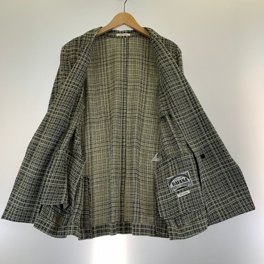 美品◆クチュール ド アダム  ダブル レーヨン ジャケット  メンズ サイズ 38 ブラウン COUTURE D'ADAM 【AFB16】