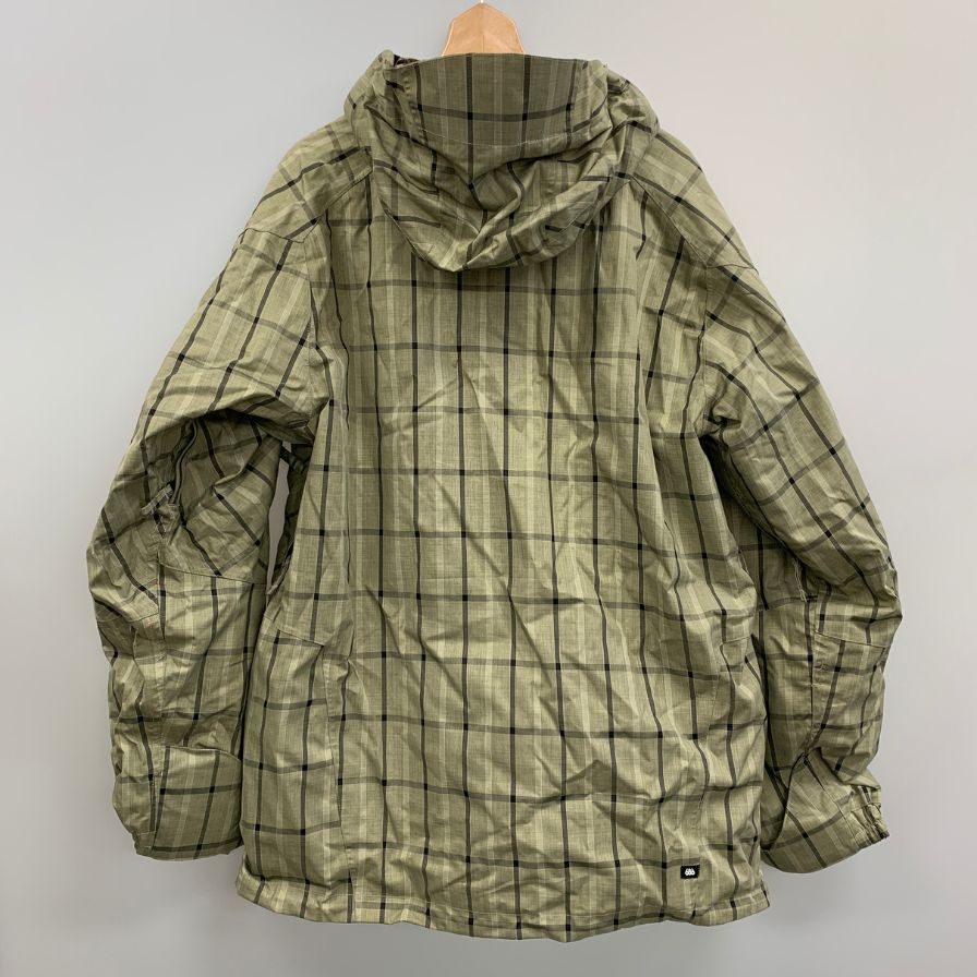 シックスエイトシックス スノボウェア メンズ Lサイズ チェック柄 グレー系 686【AFB51】【中古】