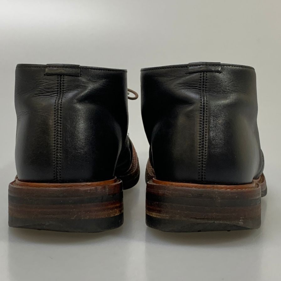トリッカーズ M7509 チャッカブーツ メダリオン ダイナイトソール ブラック サイズ7.5 メンズ TRICKER'S ブーツ 約26.0cm【LA】【中古】