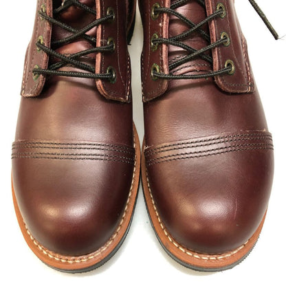 レッドウイング アイアンレンジャーブーツ ストレートチップ 8119 レッド サイズUK8 RED WING 約26.0cm【AFD15】