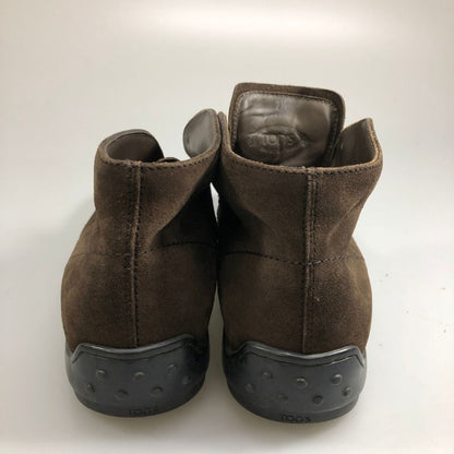トッズ チャッカブーツ ドライビング スエード ブラウン サイズ7.5 ※紐なし  TODS 約26.5cm【AFC47】