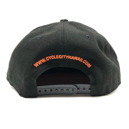 キャップ ニューエラ 9フィフティー／サイクルシティハワイ オレンジ／ブラック NEW ERA 9 FIFTY Cycle City Hawaii【AFI20】