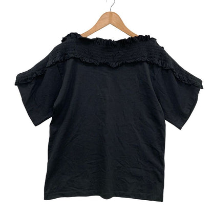 極美品◆シーバイクロエ 半袖Tシャツ フリル ブラック レディース サイズXS See By Chloe 【AFB47】