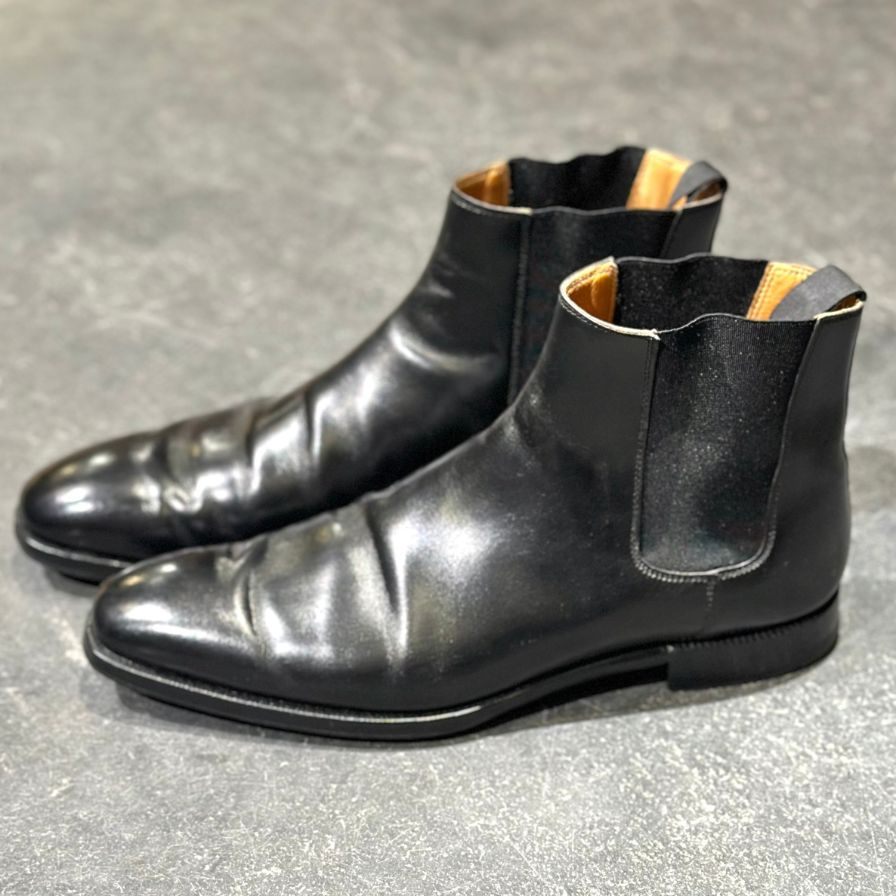 クロケット&ジョーンズ サイドゴアブーツ カウドレイ ブラック  メンズ サイズUK8.5D CROCKETT&JONES ブーツ 約27.0cm【LA】【中古】