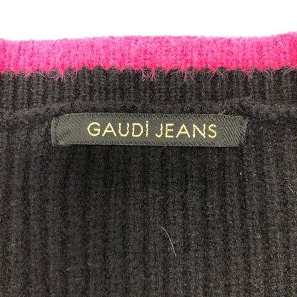 美品◆ガウディ ジーンズ カーディガン ブラック サイズXS GAUDI JEANS 【AFB34】
