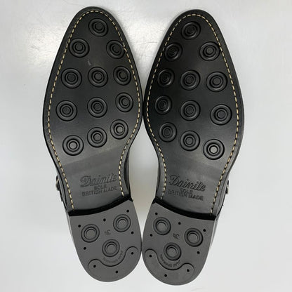 ジャランスリウァヤ ダブルモンク 98374 カーフ ブラック メンズ UK8ハーフ Jalan Sriwijaya ビジネスシューズ 約26.5cm【LA】【中古】