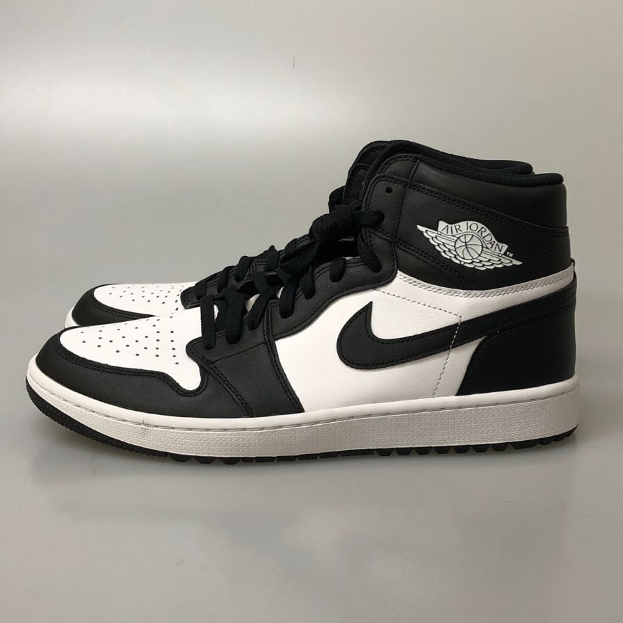 ナイキ ハイカット スニーカー エア ジョーダン ワン ハイ ゴルフ DQ0660-101 ブラック メンズ サイズ31cm Nike Air Jordan 1 High Golf Panda 約31+cm【AFC28】