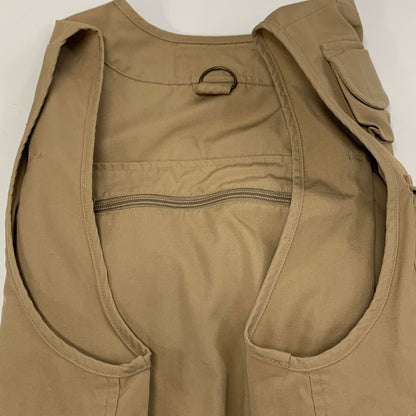 中古◆エルエルビーン フィッシングベスト コットン ベージュ サイズS L.L.Bean 【AFB35】