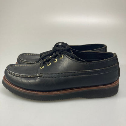 ラッセルモカシン デッキシューズ フィッシングオックスフォード カーフ メンズ ブラック サイズ7E  RUSSELL MOCCASIN 約25.0cm【AFC15】