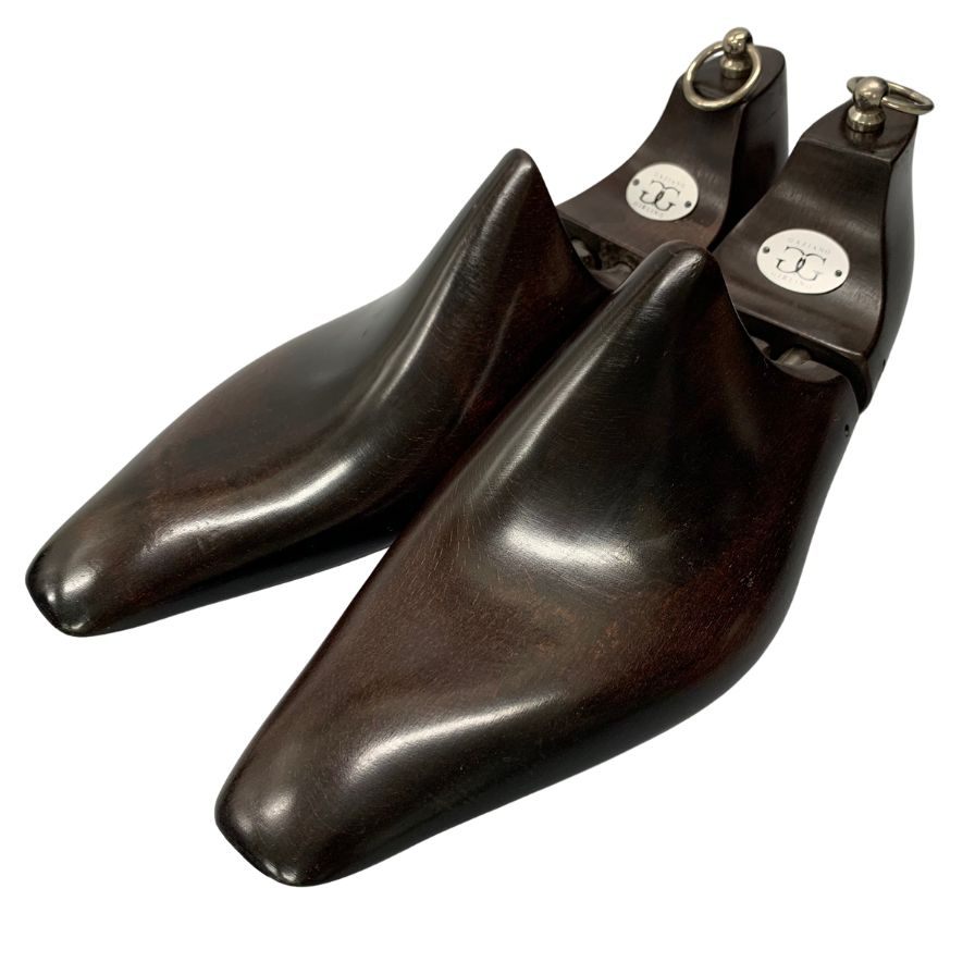 ガジアーノ＆ガーリング レザーシューズ オックスフォード カーフ ブラック UK12E メンズ 革靴 シューツリー付き GAZIANO＆GIRLING OXFORD ビジネスシューズ 約30.0cm【LA】【中古】