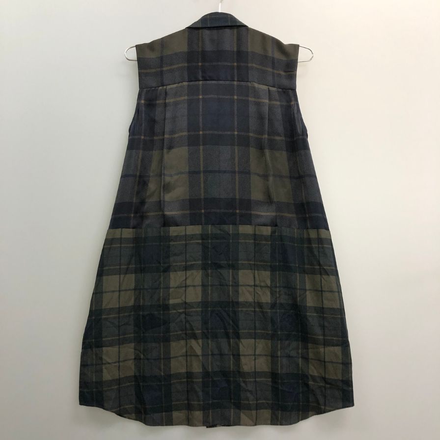 極美品◆サカイ 25SS ノースリーブワンピース Plaid Print Dress チェック レディース サイズ1 25ｰ07889 Sacai 【AFB19】