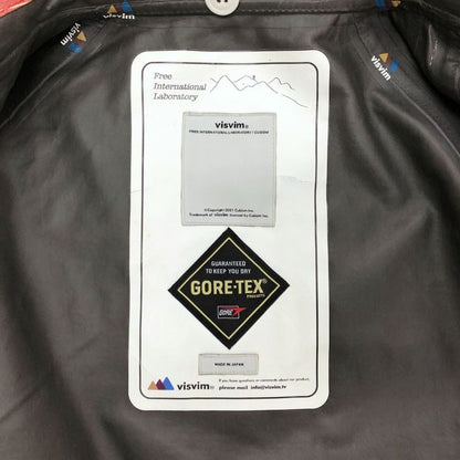 中古◆ヴィズヴィム ビズビム PFD ジャケット コットン ラミネート加工 ゴアテックス チェック メンズ レッド サイズM VS0001557 visvim 【AFB52】