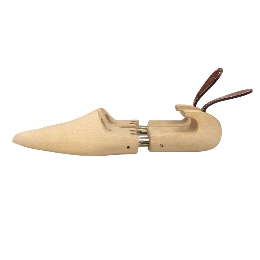 ラ コルドヌリ アングレーズ シューツリー 木製 レザーフラップ付 メンズ サイズ38 LA CORDONNERIE ANGLAISE 約26.5cm【AFC35】